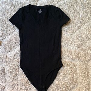 GAP Black Short Sleeve Tee Body Suit